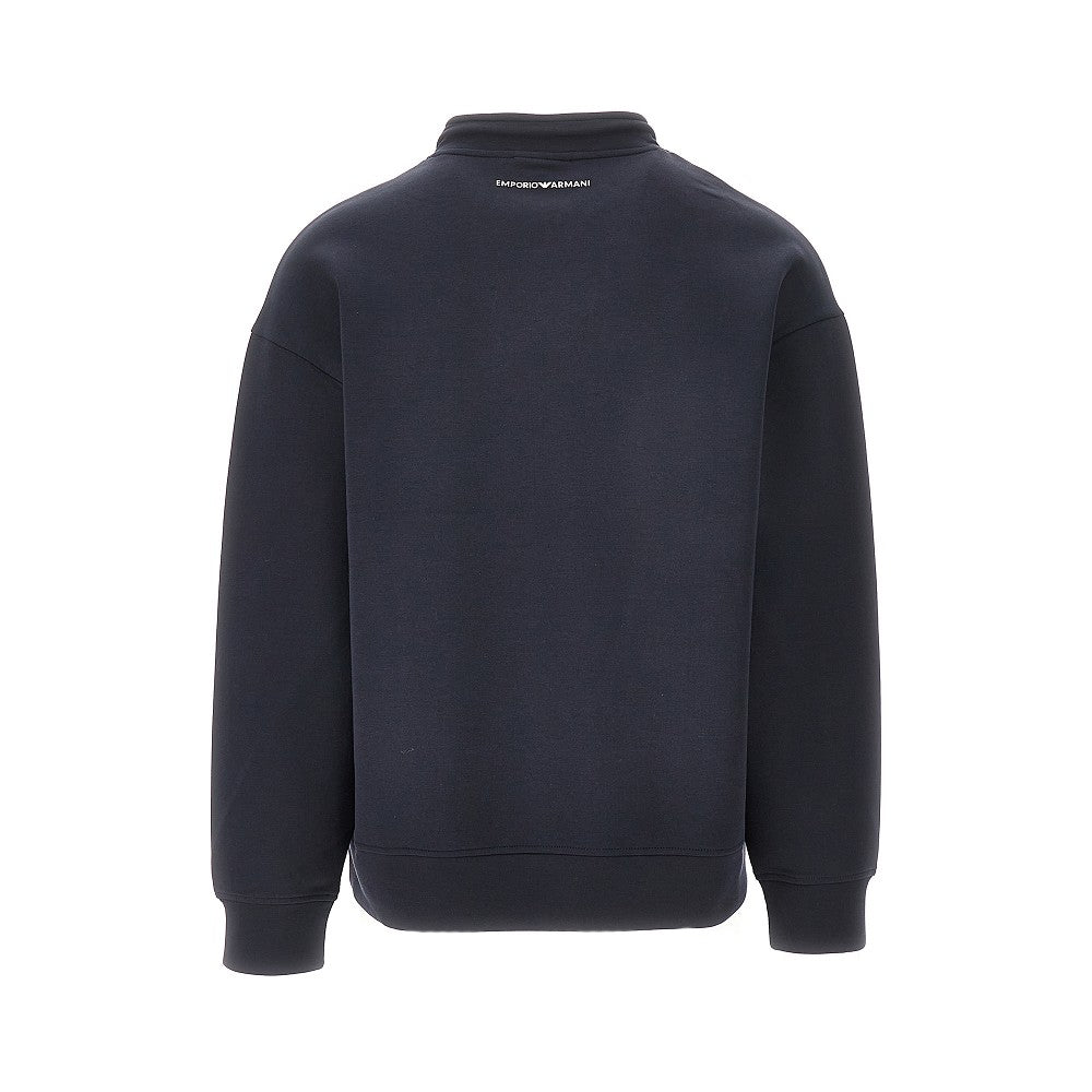 Cotton-blend sweatshirt with graphic print
