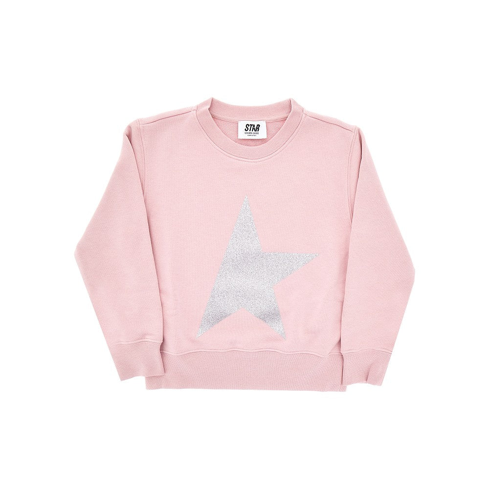 Glittered star crewneck sweatshirt