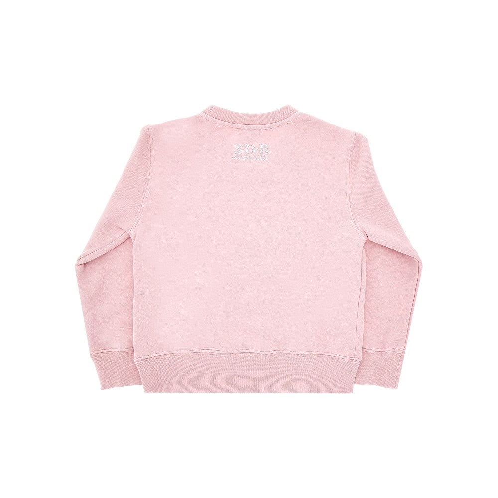 Glittered star crewneck sweatshirt