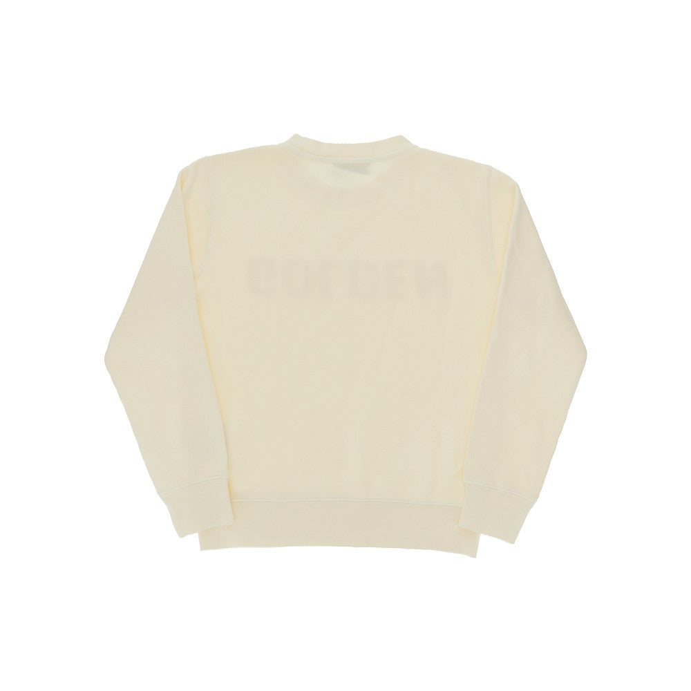 French terry sweatshirt with logo embroidery