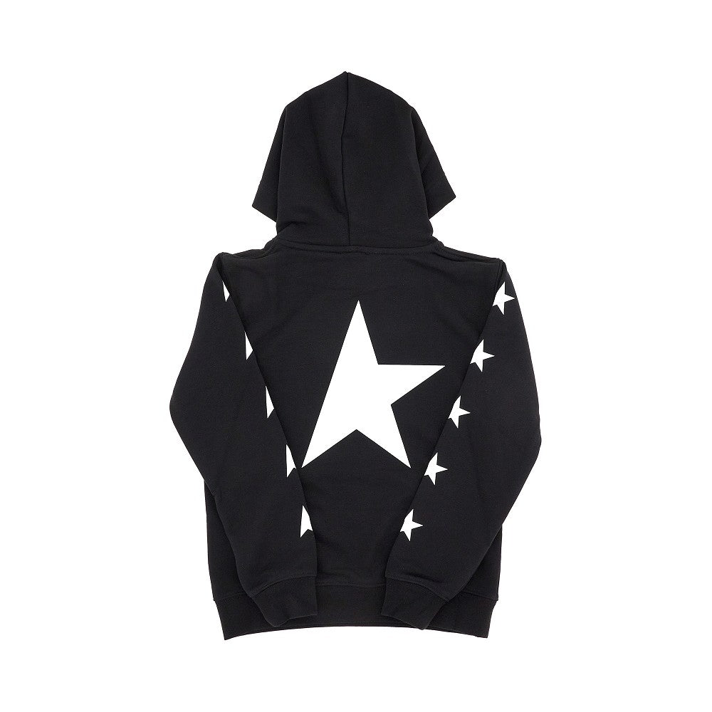 Felpa con cappuccio e stampa stelle