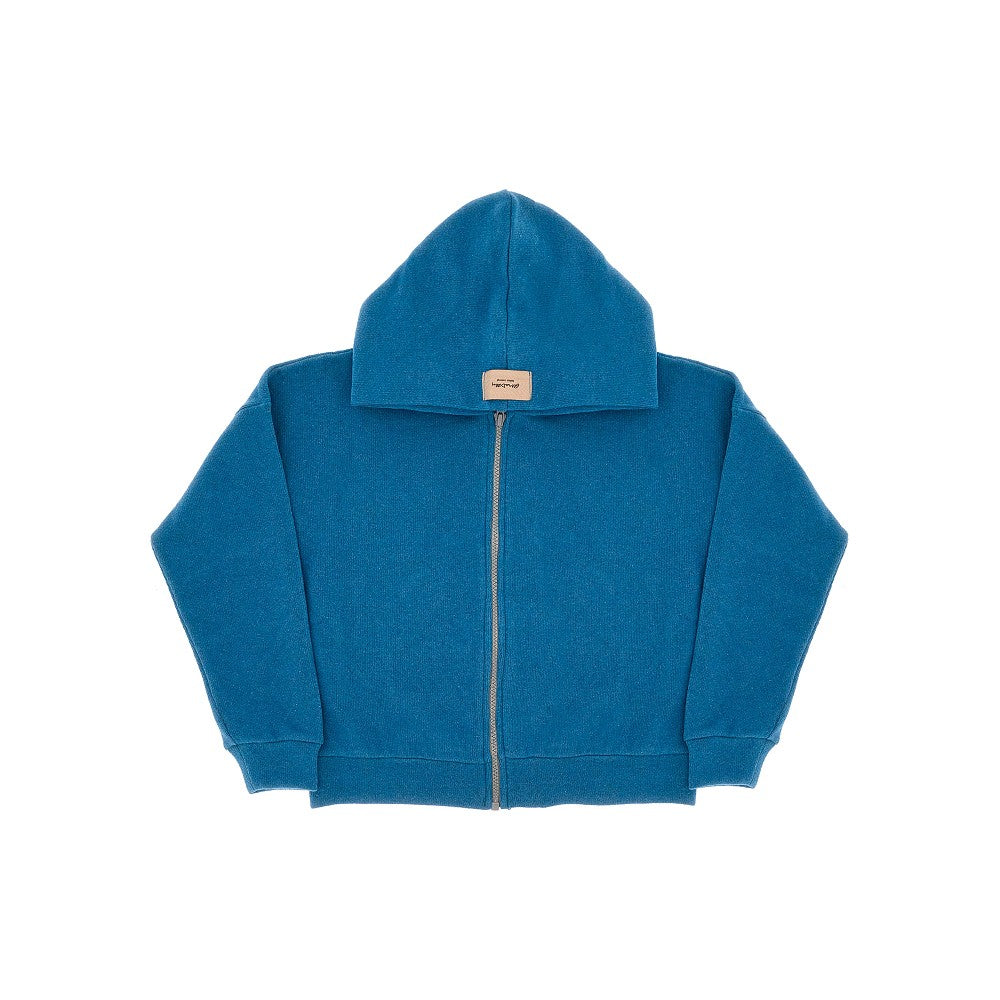 Knitted full-zip hoodie