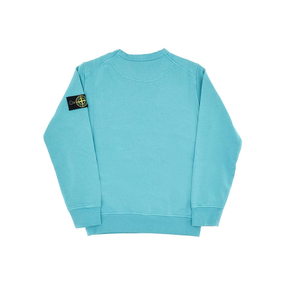 Crewneck sweatshirt with logo badge