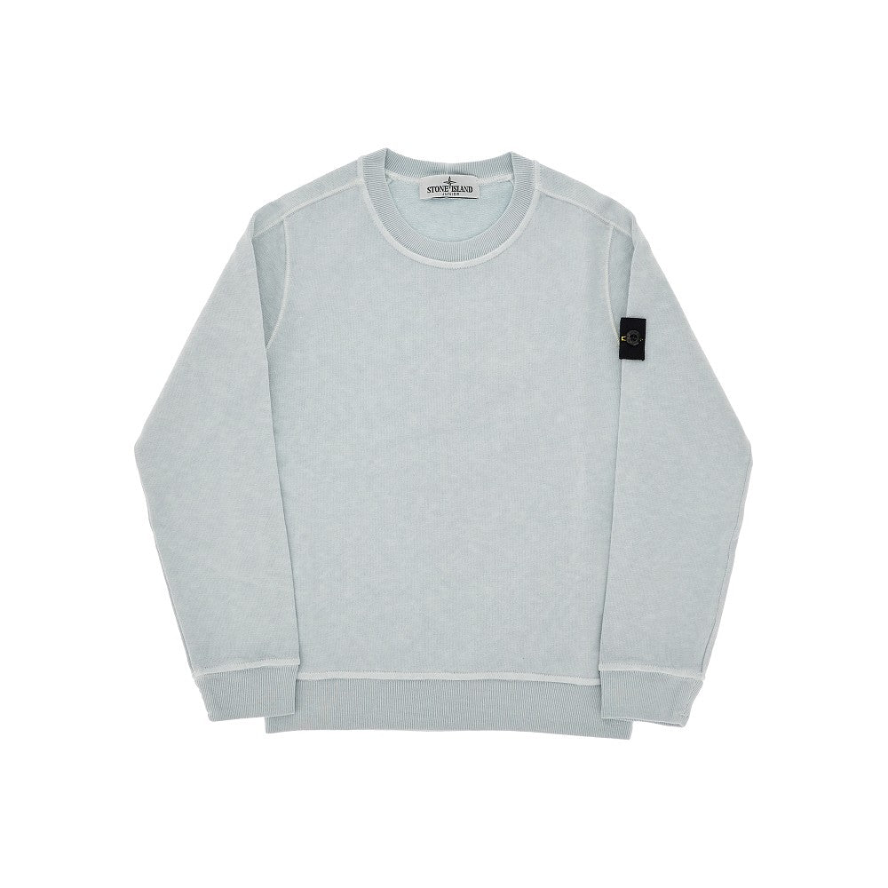 Crewneck sweatshirt with logo badge