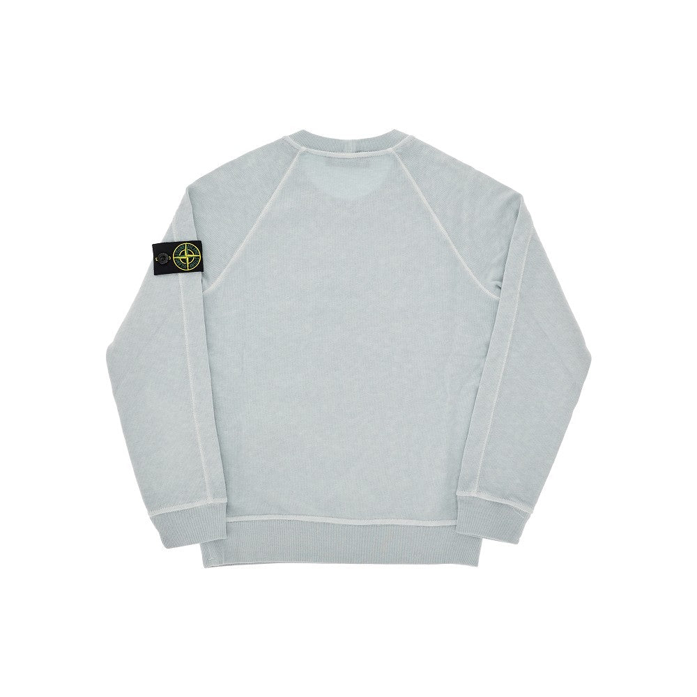 Crewneck sweatshirt with logo badge