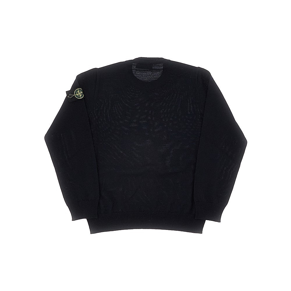 Virgin wool crewneck sweater