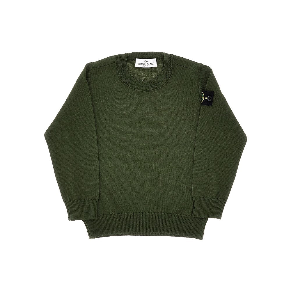 Virgin wool crewneck sweater