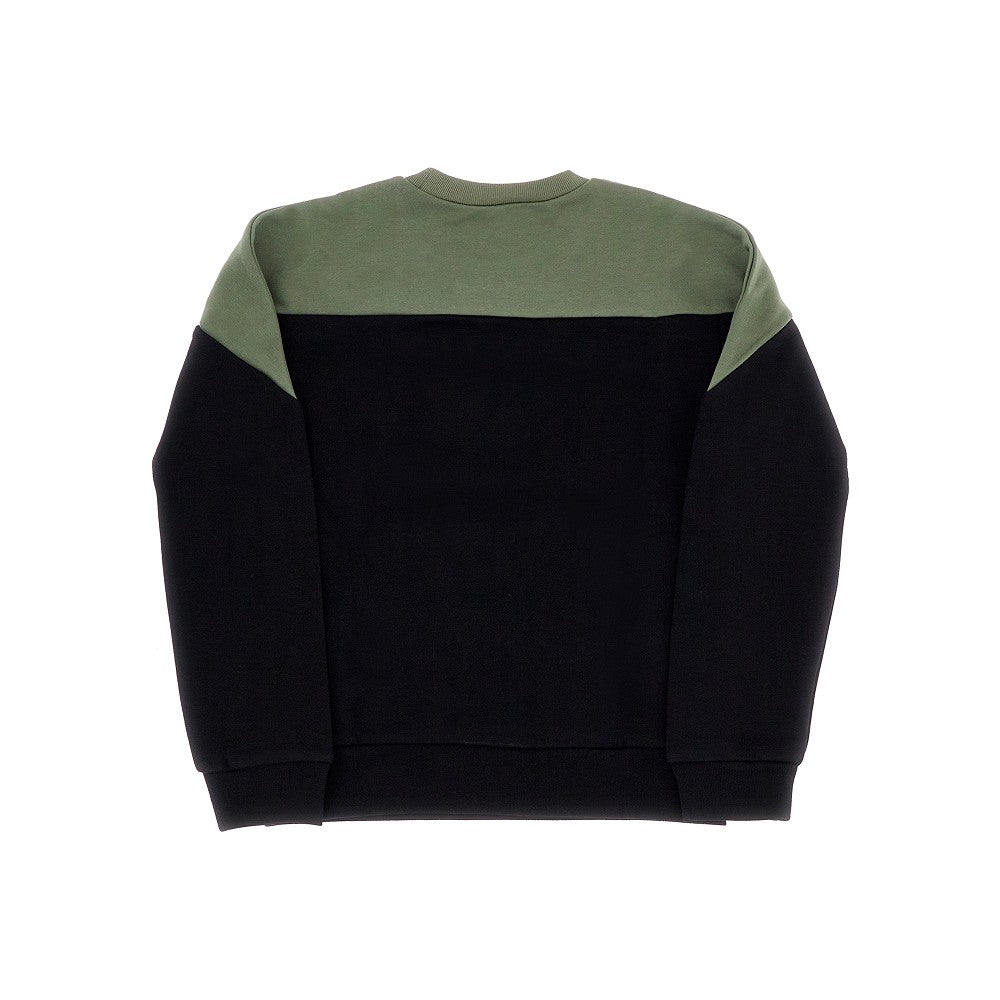 Two-tone sweatshirt with logo