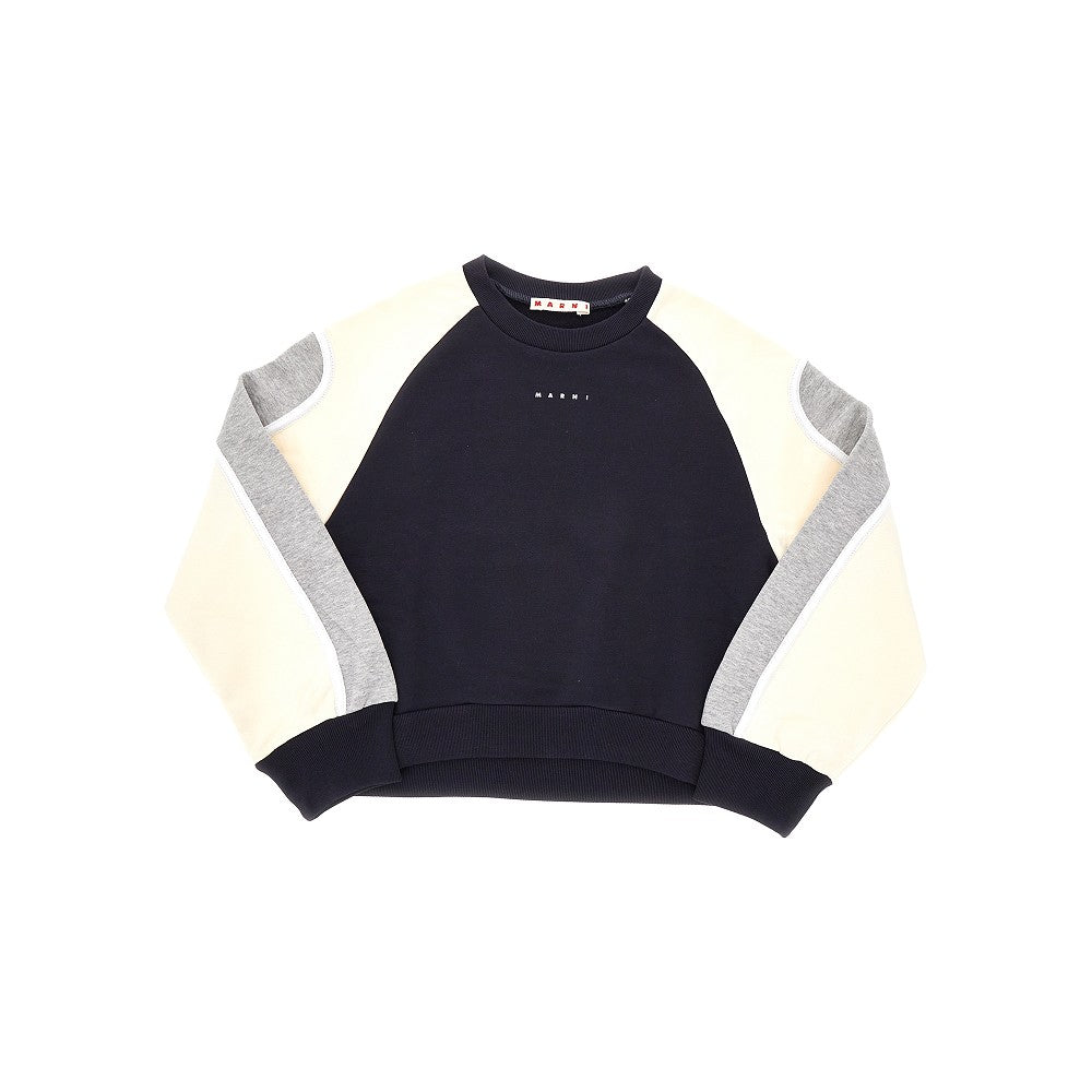 Color block crewneck sweatshirt