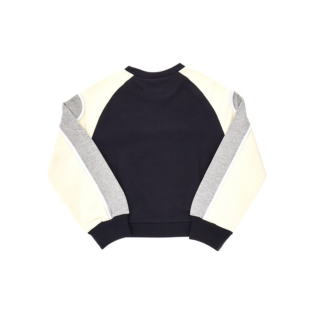 Color block crewneck sweatshirt