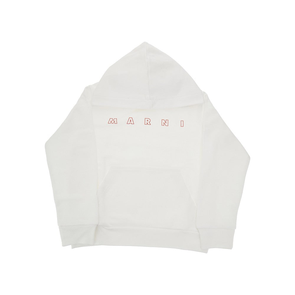 Logo print hoodie