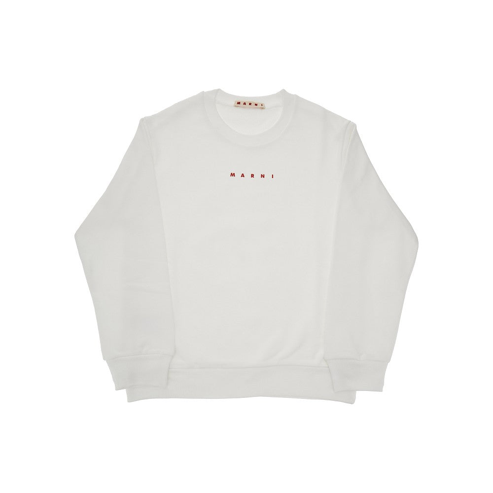 Crewneck sweatshirt with logo print