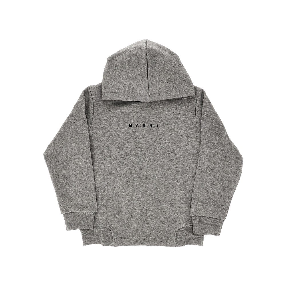 Felpa con cappuccio in french terry di cotone