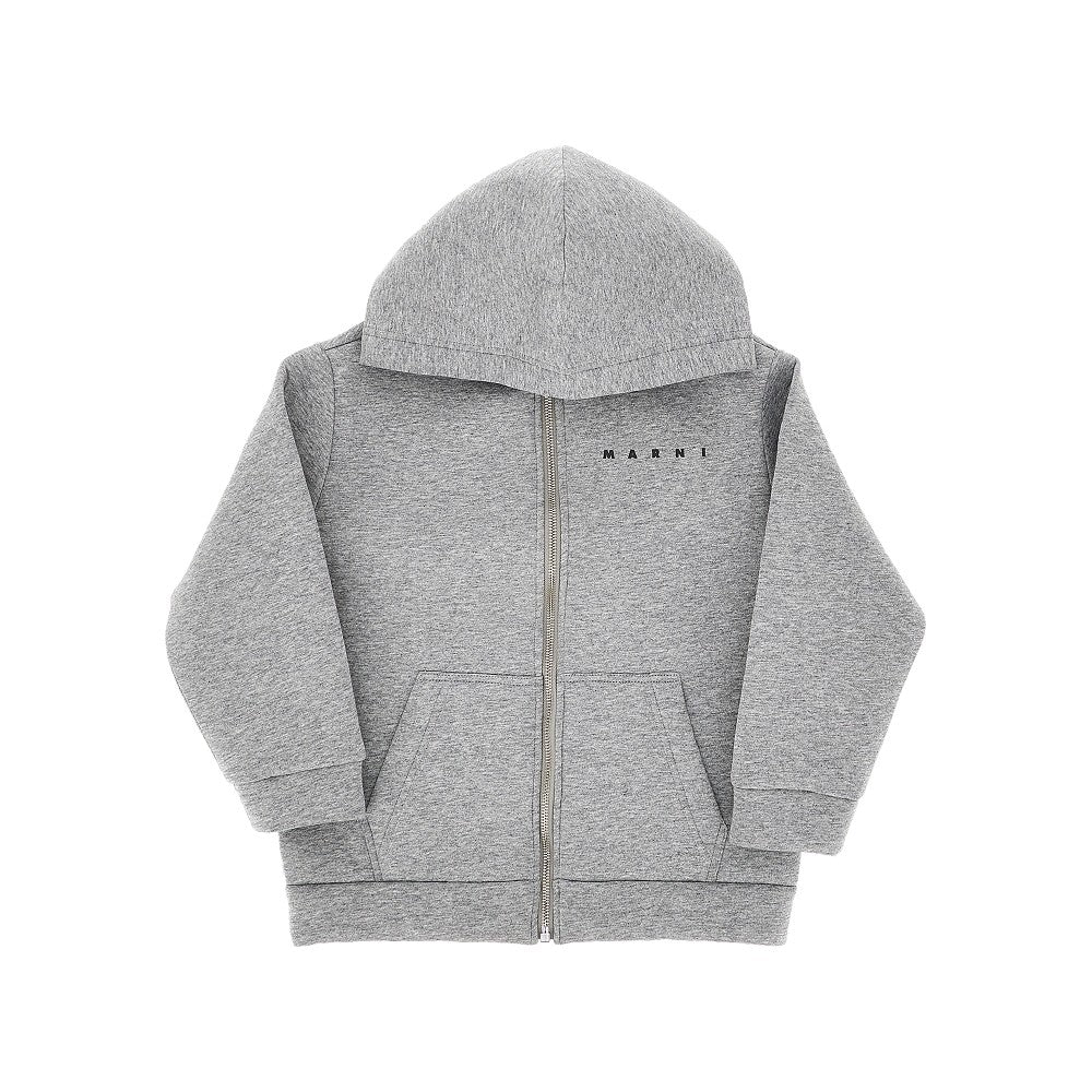 Giacca full-zip in neoprene con logo