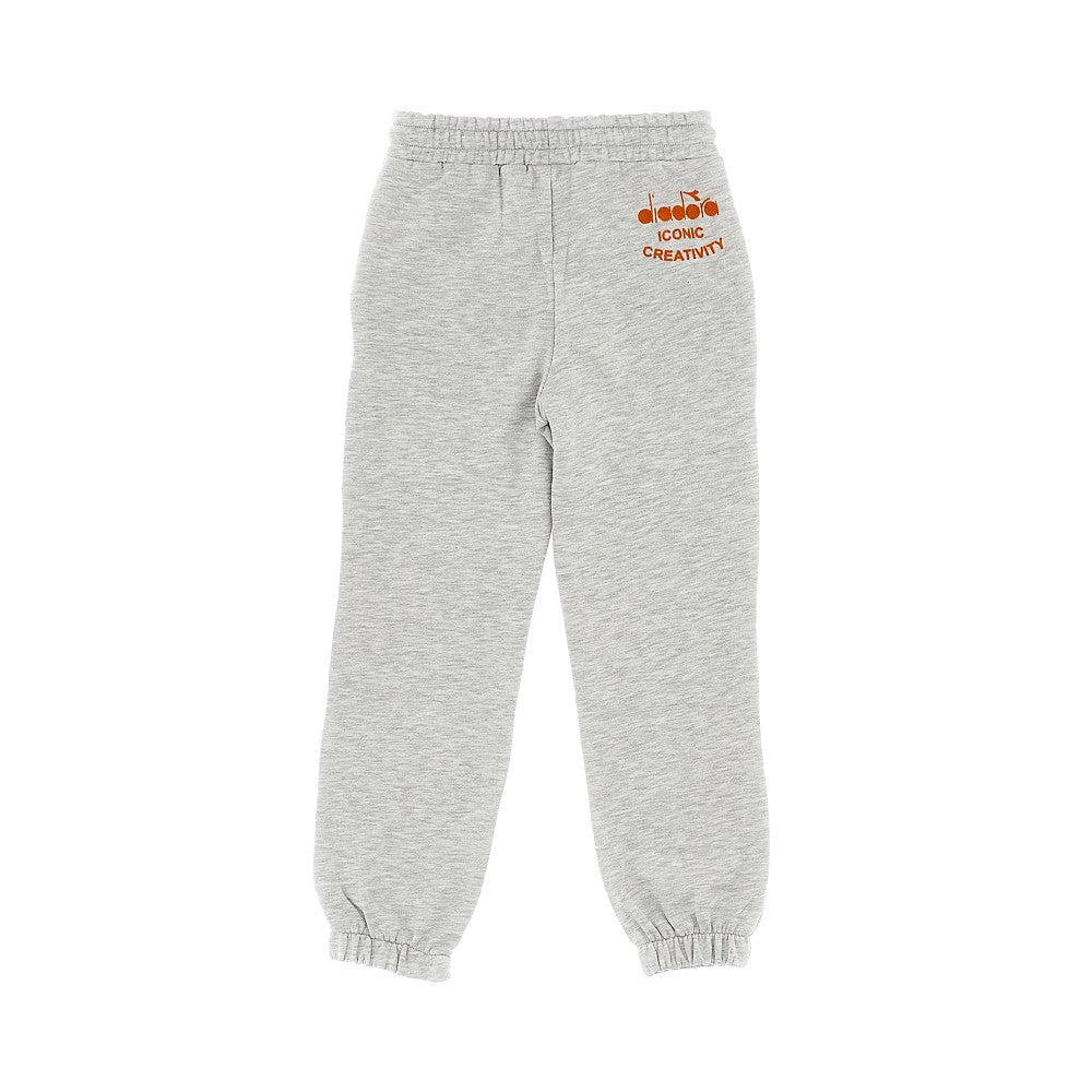Mélange sweatpants with prints