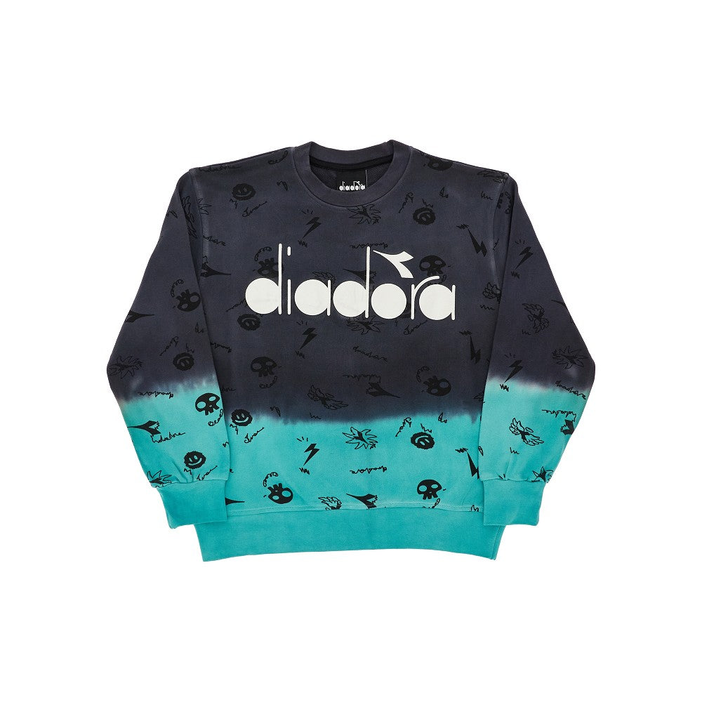 Logo print shaded sweatshirt