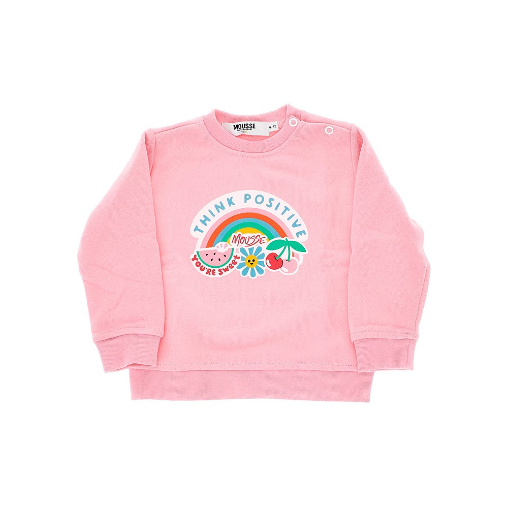 Unicorn print crewneck sweatshirt