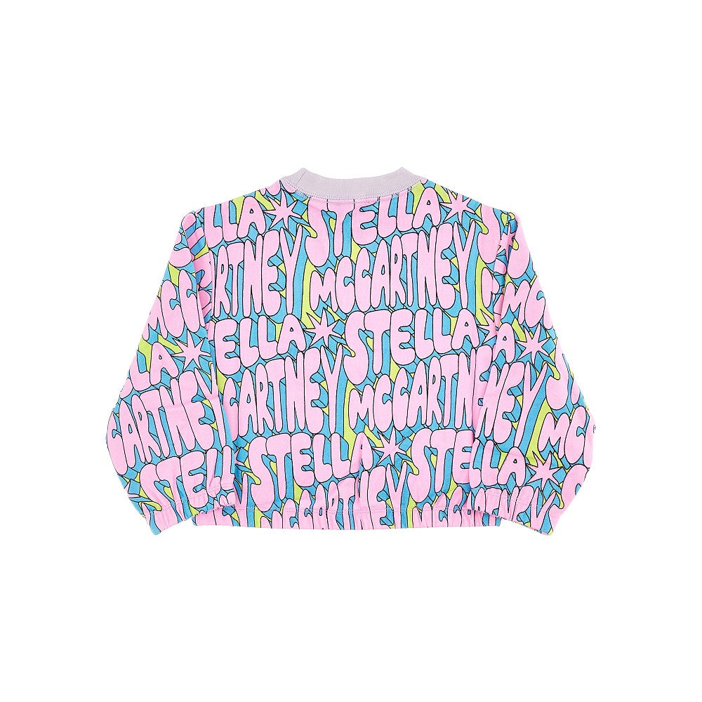 Logo pattern crewneck sweatshirt