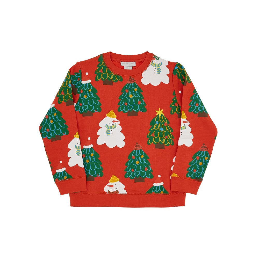 Christmas print crewneck sweatshirt