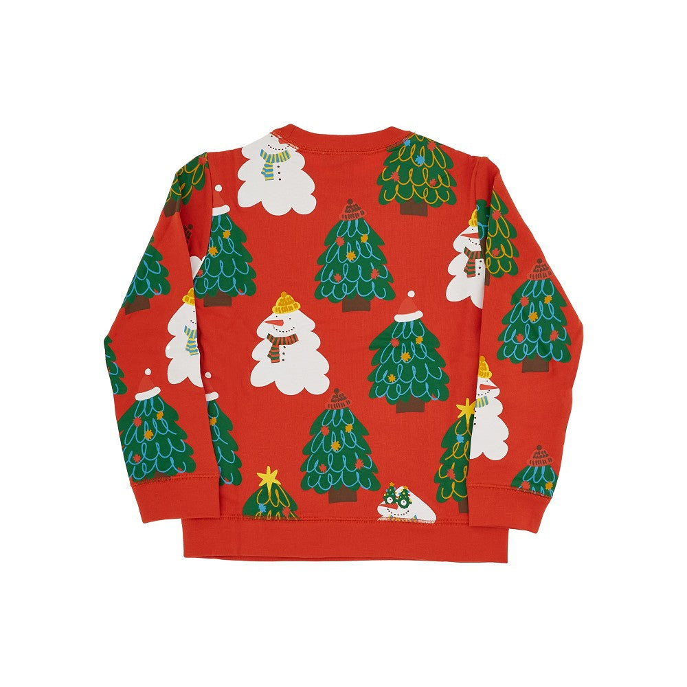 Christmas print crewneck sweatshirt