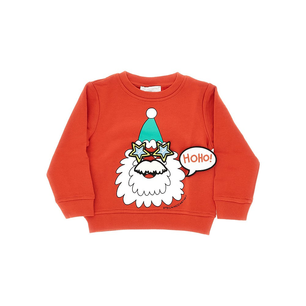 Felpa girocollo con stampa