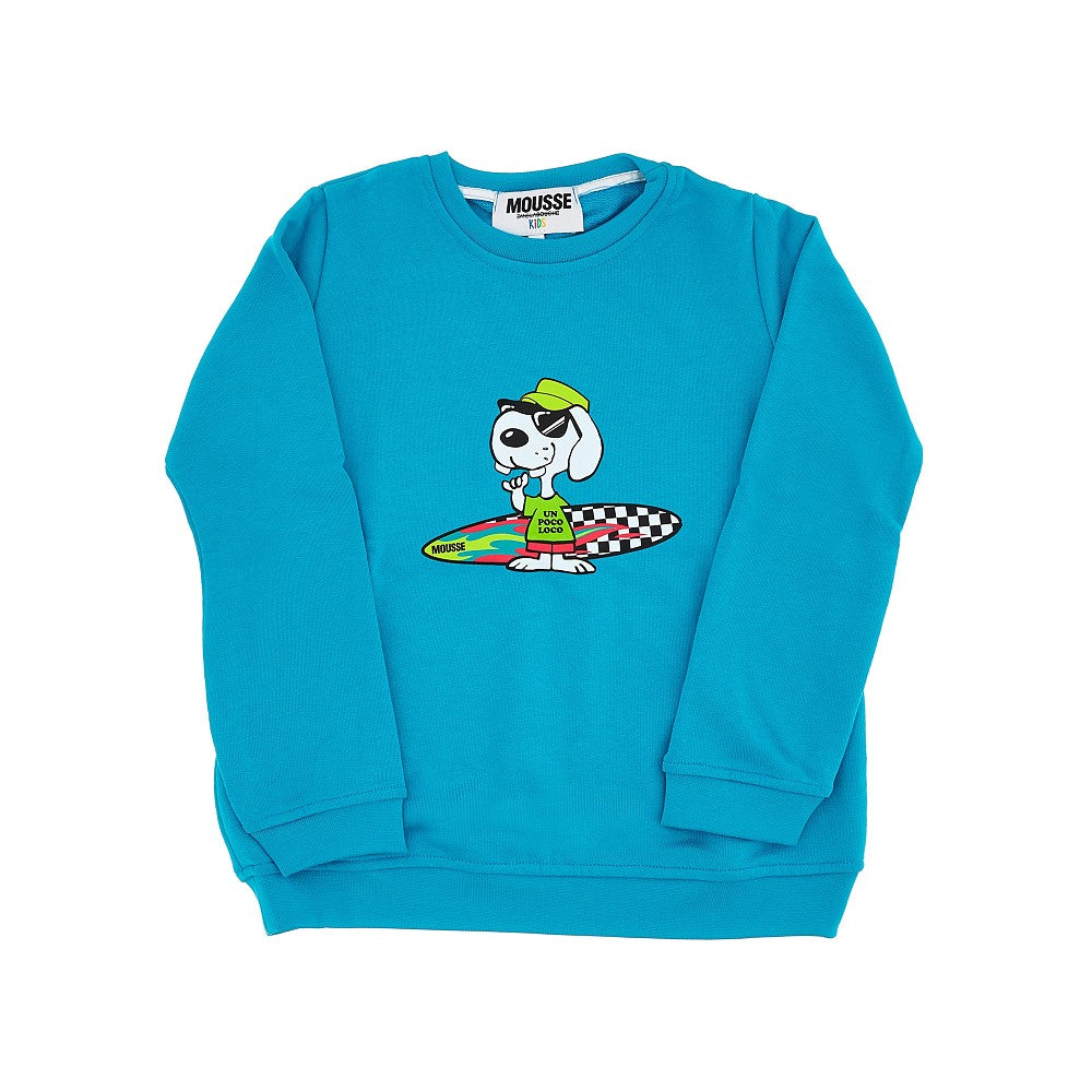 Felpa girocollo stampa 'Snoopy Surf'