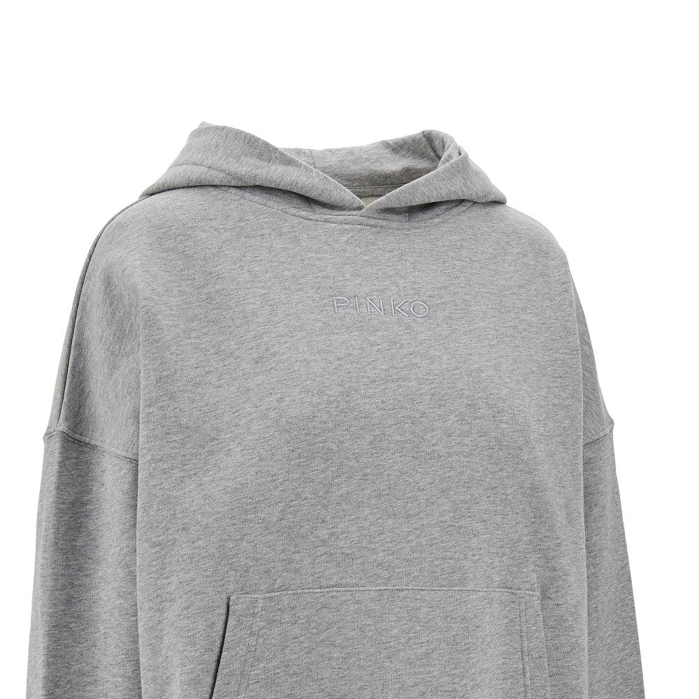 Oversized hoodie with logo embroidery