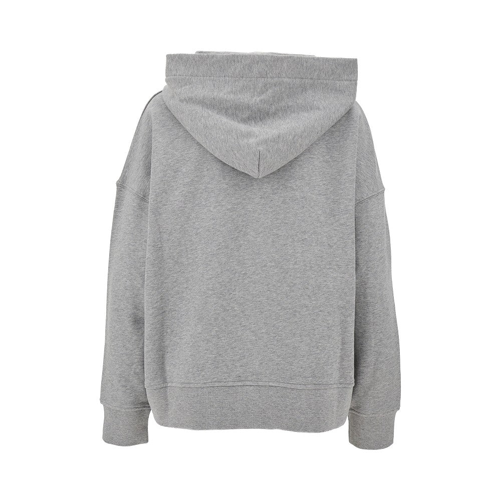 Oversized hoodie with logo embroidery