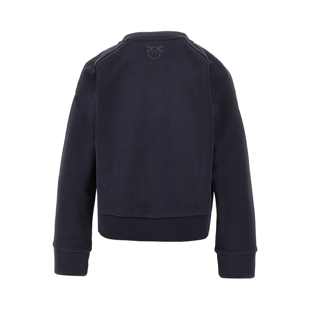 Crewneck sweatshirt with buttons