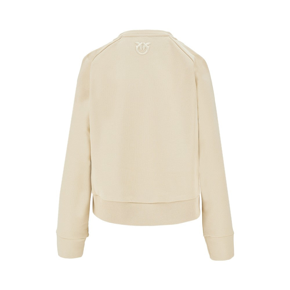Crewneck sweatshirt with buttons