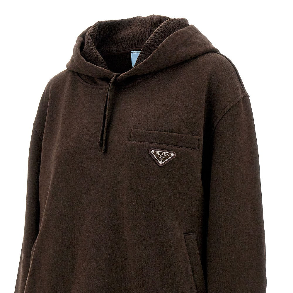 Felpa oversize con logo triangolo