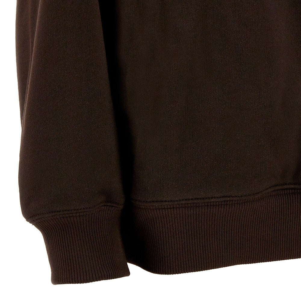 Felpa oversize con logo triangolo