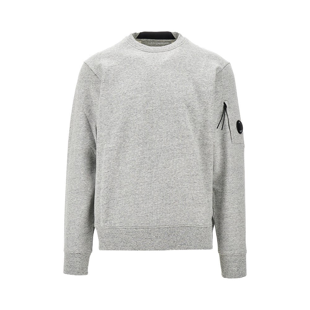 Diagonal raised fleece sweatshirt