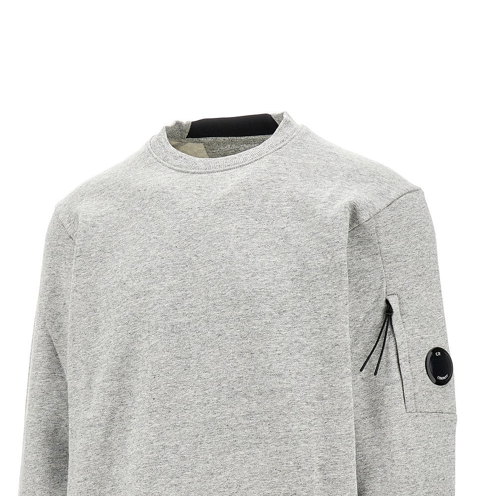 Diagonal raised fleece sweatshirt