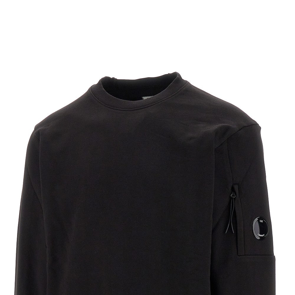 Diagonal raised fleece sweatshirt
