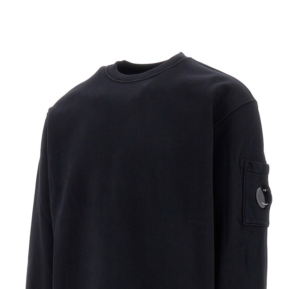 Crewneck sweatshirt with lens detail