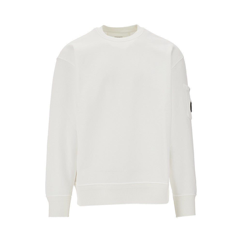 Crewneck sweatshirt with lens detail