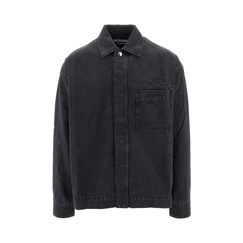Boxy Fit denim overshirt