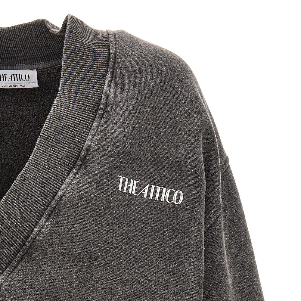 Faded effect oversized sweatshirt
