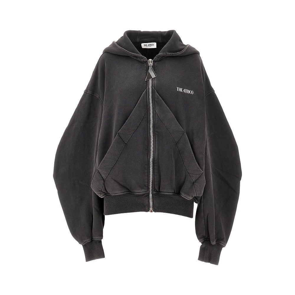 Oversized full-zip hoodie