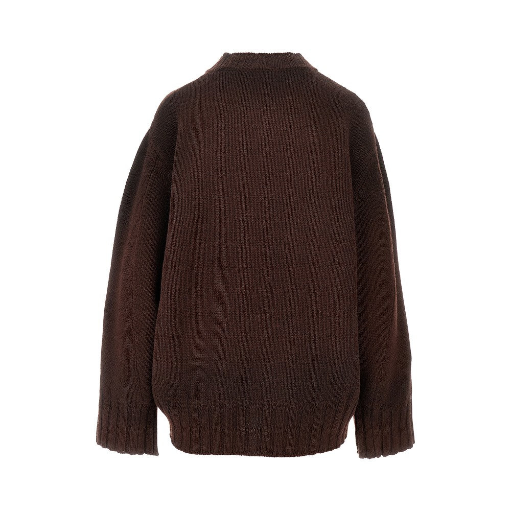 Wool and cashmere oversized sweater