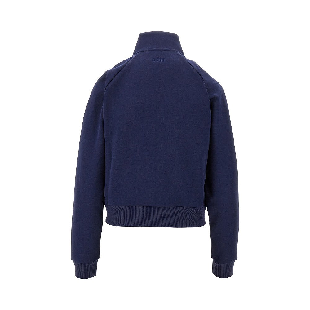 Monogram embroidery track jacket