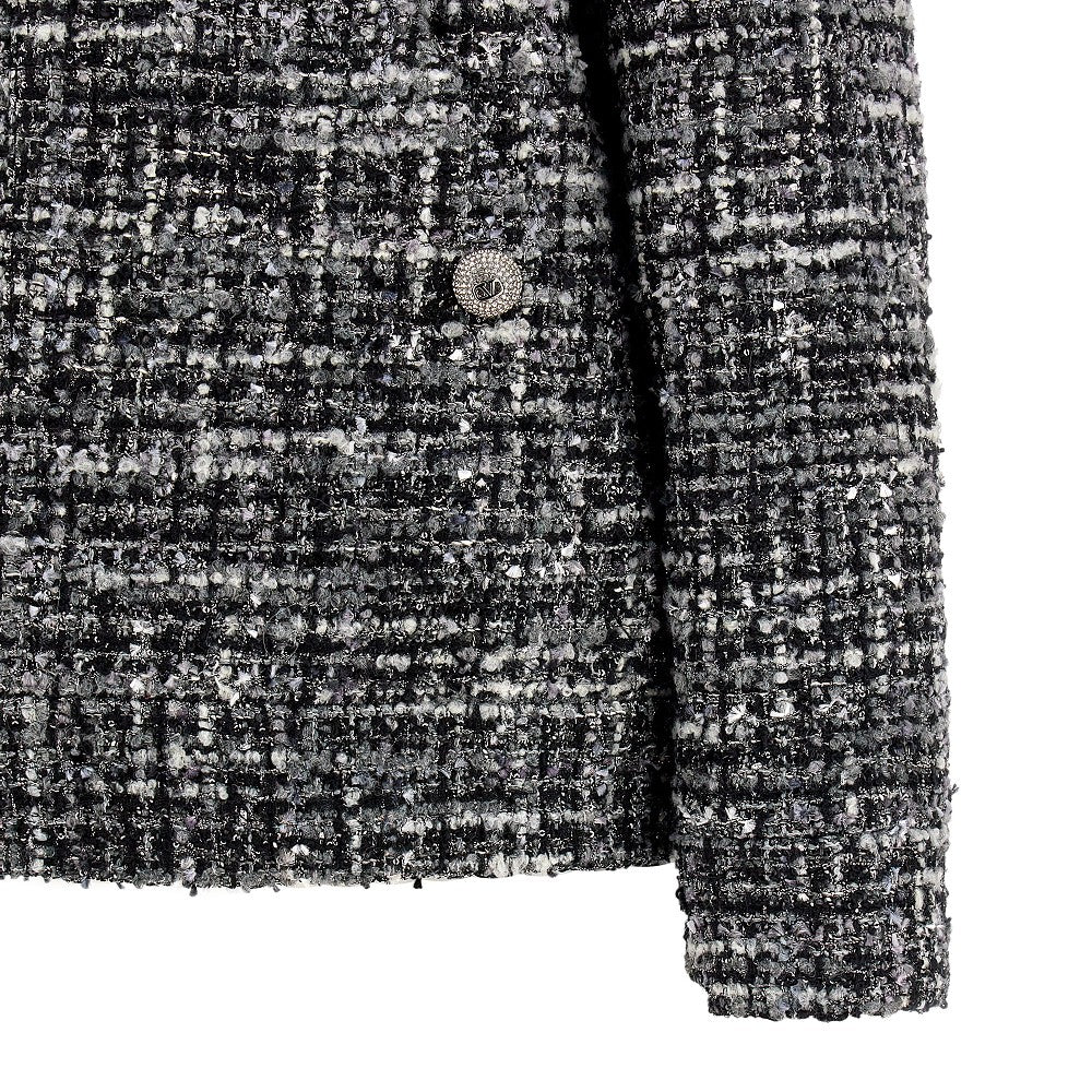 Blouson full-zip in tweed lurex
