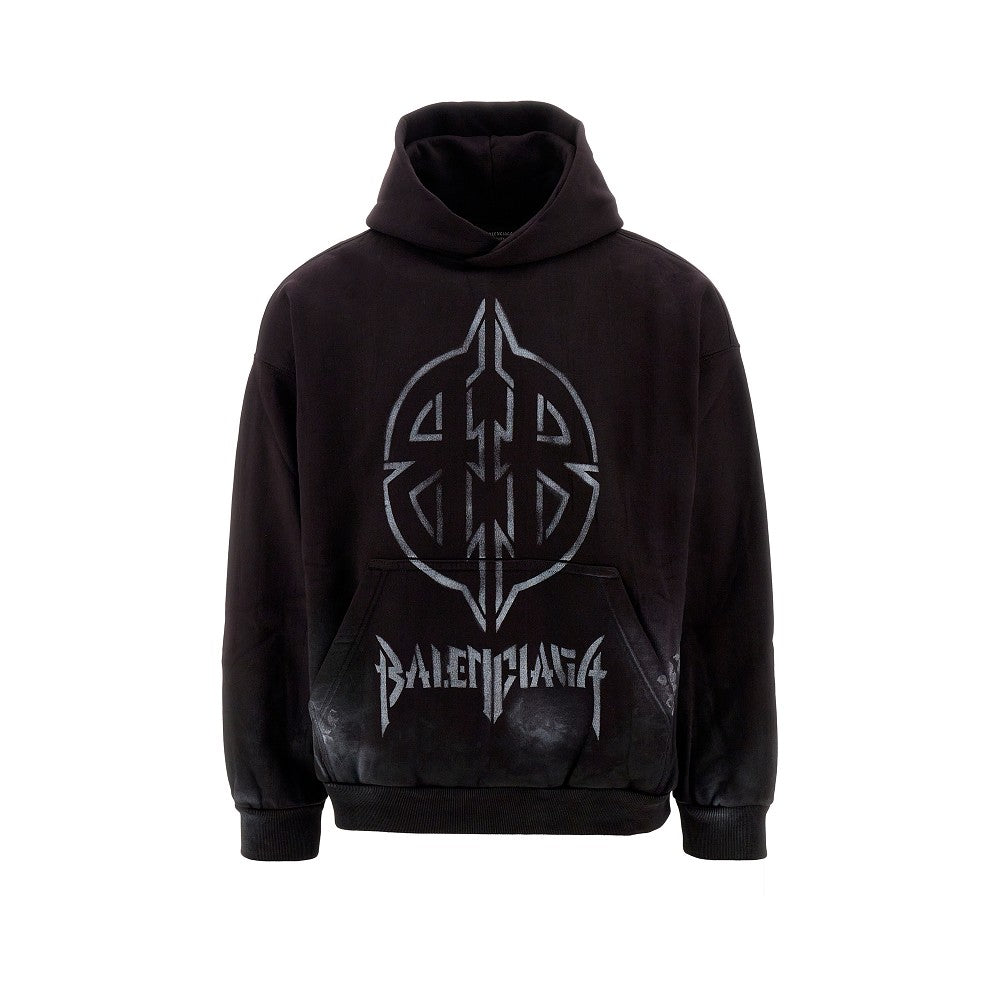 'Metal BB Stencil' Medium Fit hoodie