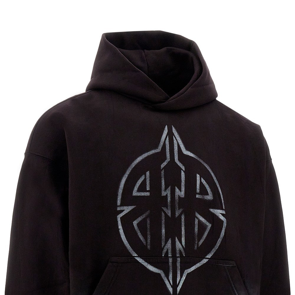 'Metal BB Stencil' Medium Fit hoodie
