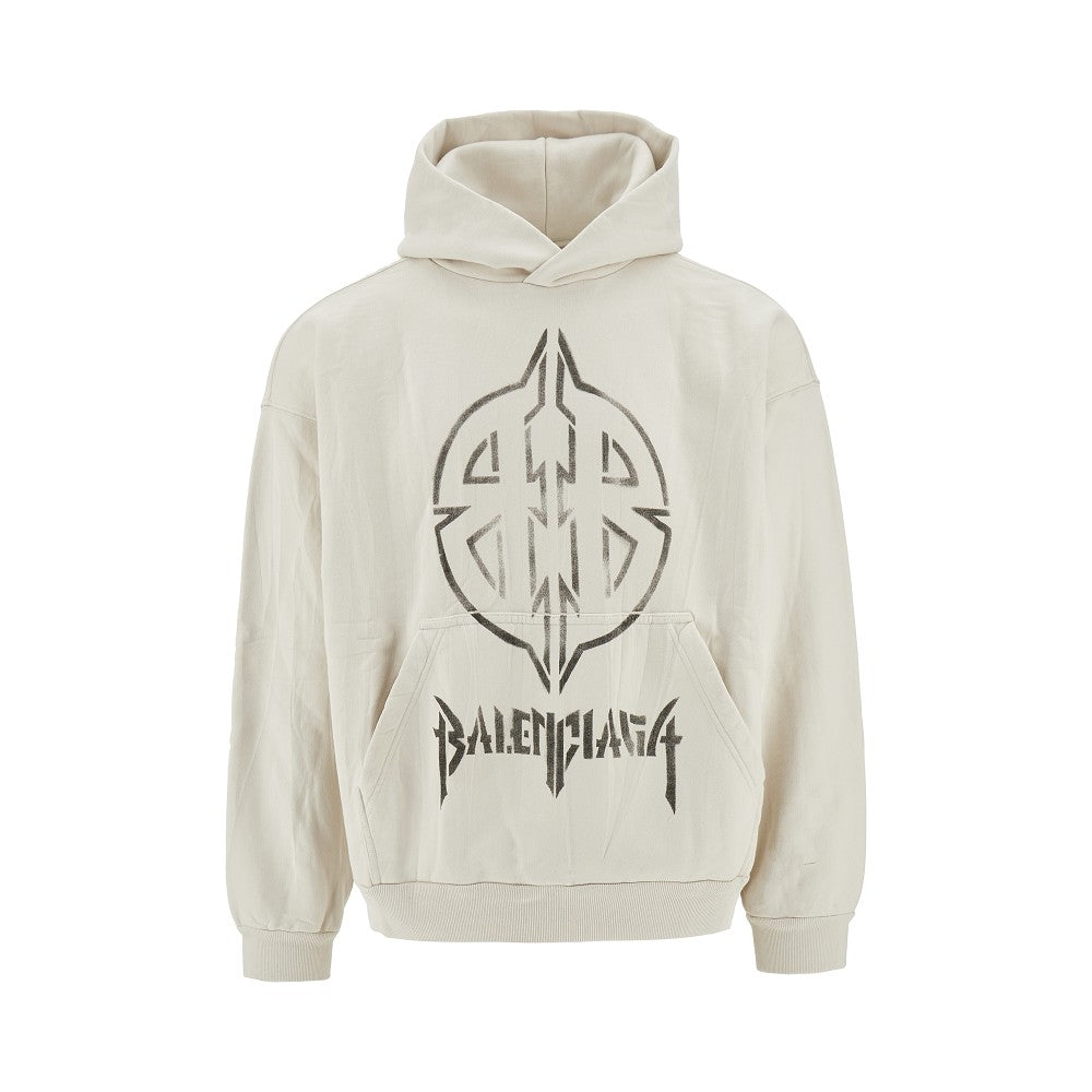 'Metal BB Stencil' Medium Fit hoodie
