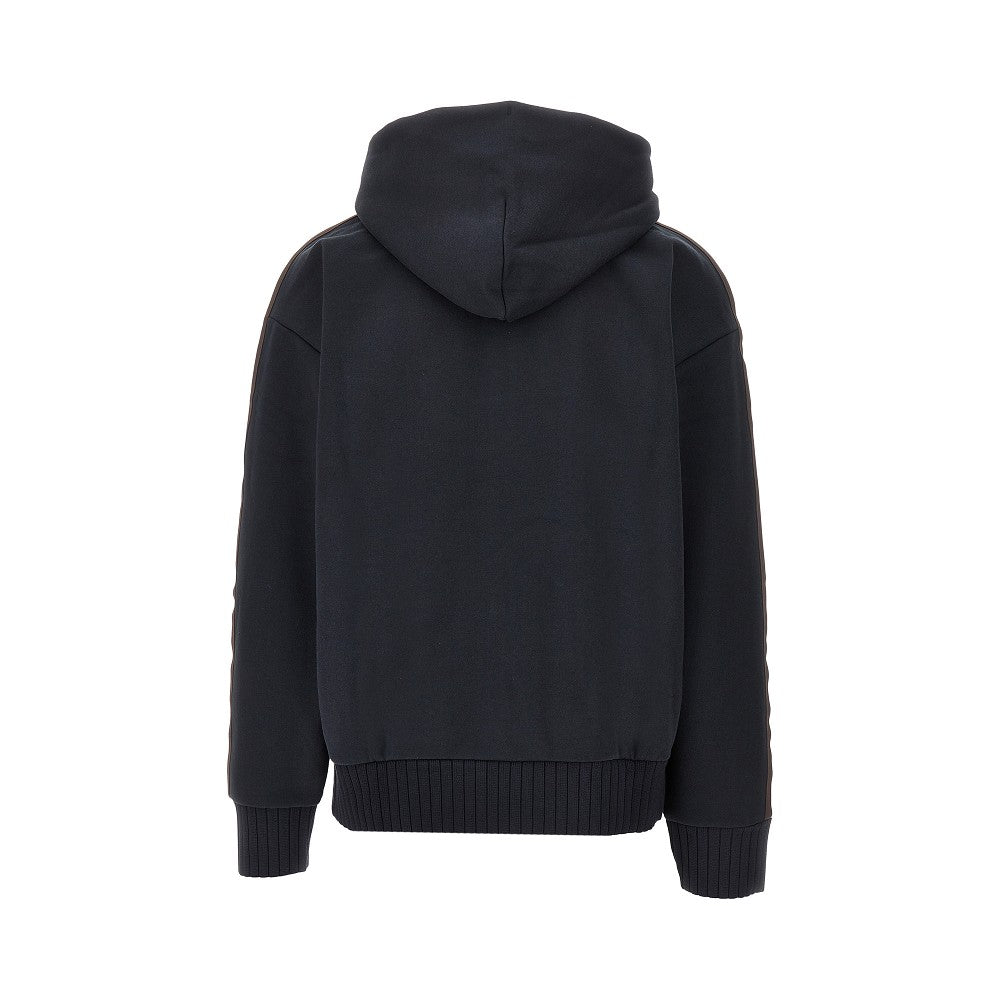 Cotton-blend Loose Fit full-zip hoodie
