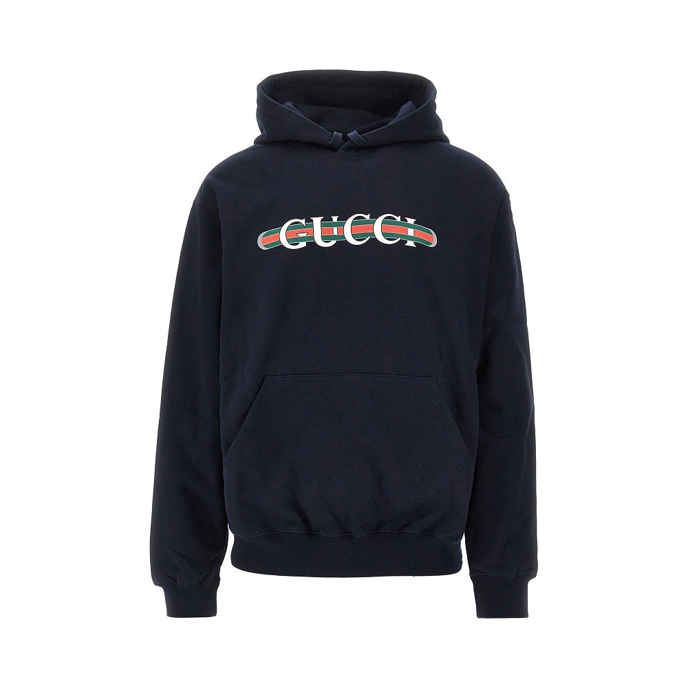 Logo print hoodie