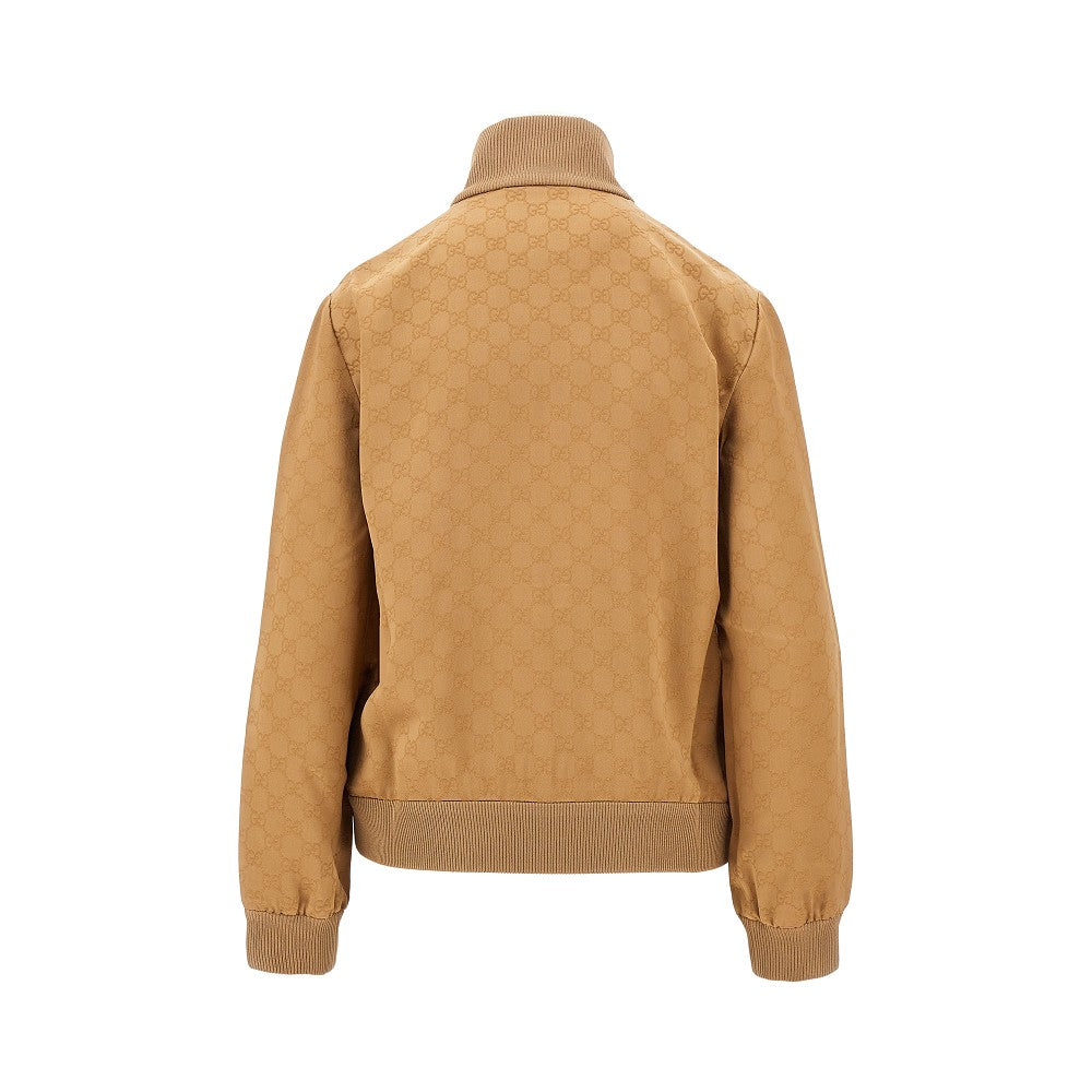 Felpa full-zip in jacquard GG