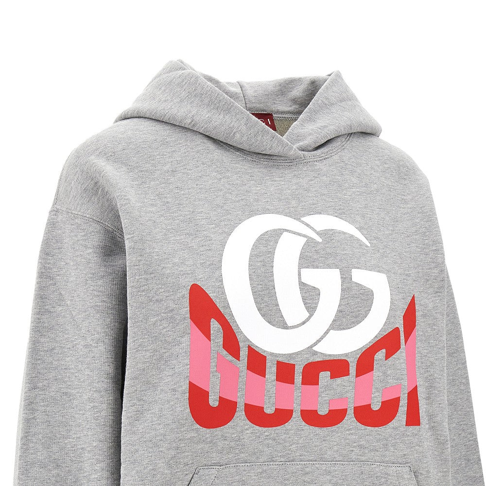 Felpa con cappuccio e stampa logo